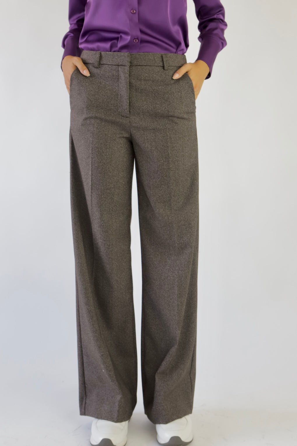 Straight Wide-Leg Co-ord Trousers