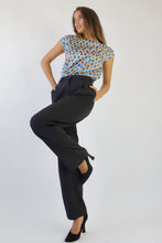 Carica l&#39;immagine nel visualizzatore di Gallery, Wide-leg Black Trousers
