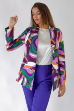 Carica l&#39;immagine nel visualizzatore di Gallery, Multi-color Fantasy Longline Blazer
