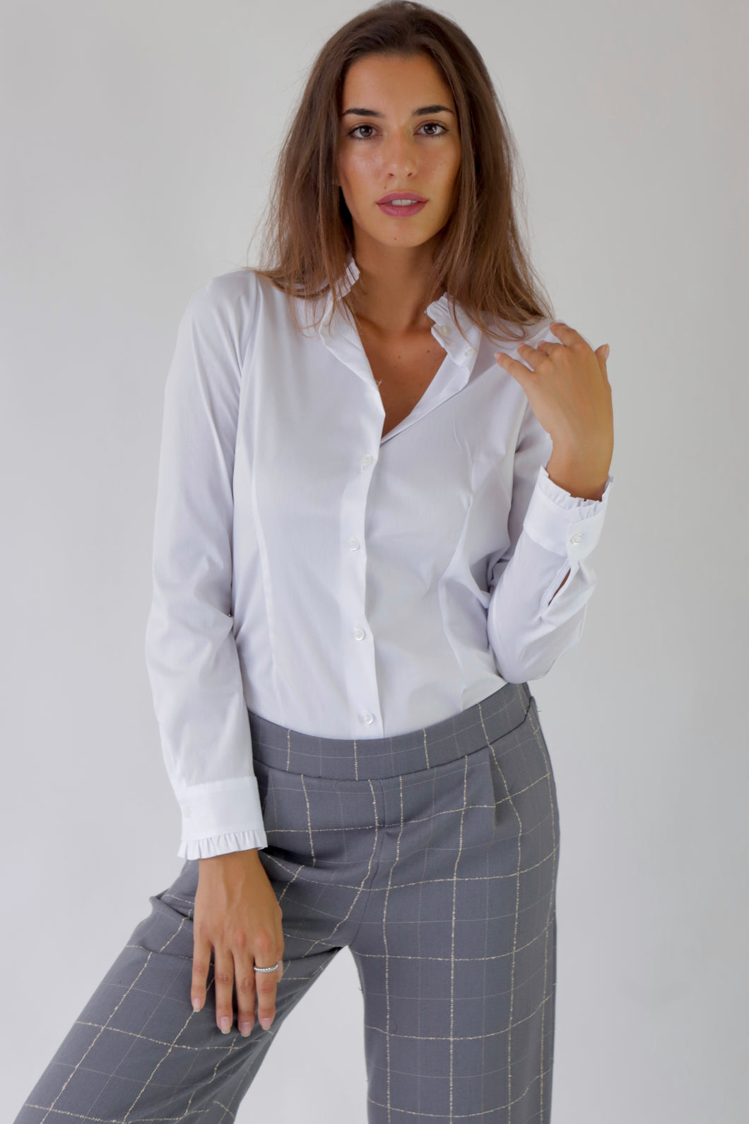 White Classic Shirt Blouse