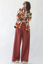 Carica l&#39;immagine nel visualizzatore di Gallery, Wide Leg Pence Trousers Burnt Ochre
