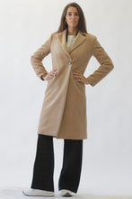 Load image into Gallery viewer, Single Breasted Midi Coat Camel
